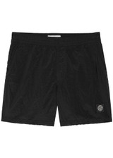 STONE ISLAND Logo crinkled nylon swim shorts | Harvey Nichols