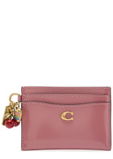 COACH Charm spazzolato leather card holder | Harvey Nichols