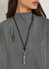 LEMAIRE ACME Whistle leather necklace | Harvey Nichols