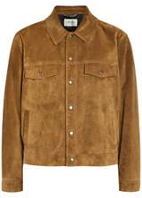 SAINT LAURENT Suede jacket | Harvey Nichols