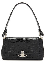 VIVIENNE WESTWOOD Hazel medium crocodile-effect patent leather