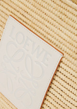 LOEWE Square Basket Bag White Small Raffia & Calf Limited Edition Japan