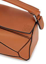 LOEWE Calfskin Small Puzzle Bag Tan 1264405