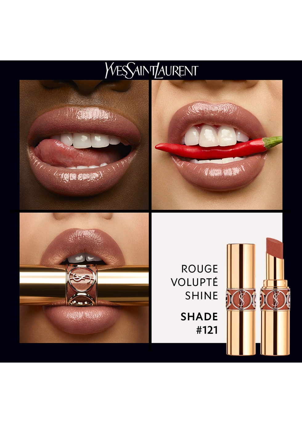 Ysl Rouge Volupte Shine Yves Saint Laurent ROUGE VOLUPTÉ ROCK'N