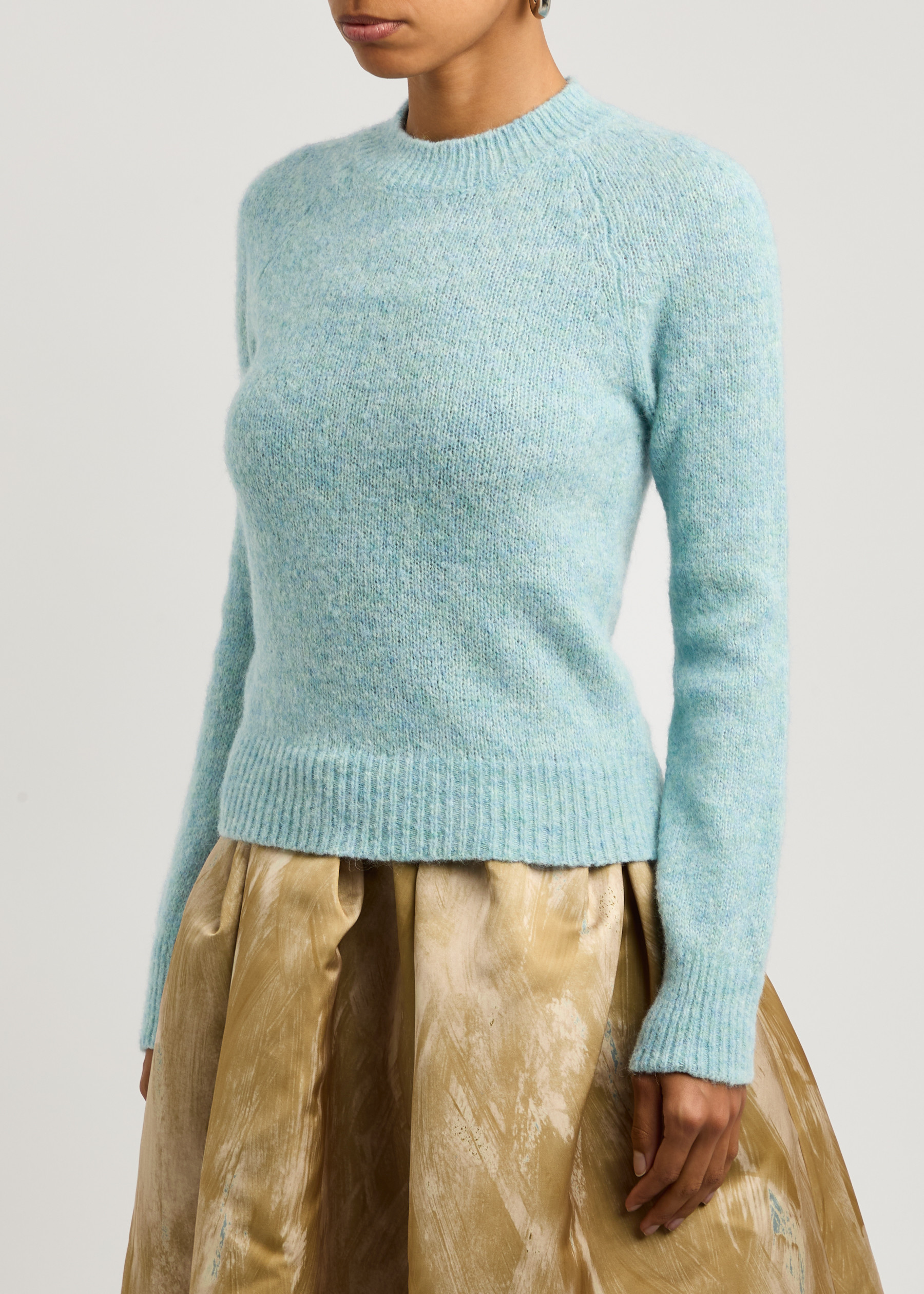 DRIES VAN NOTEN lurex knit jumper