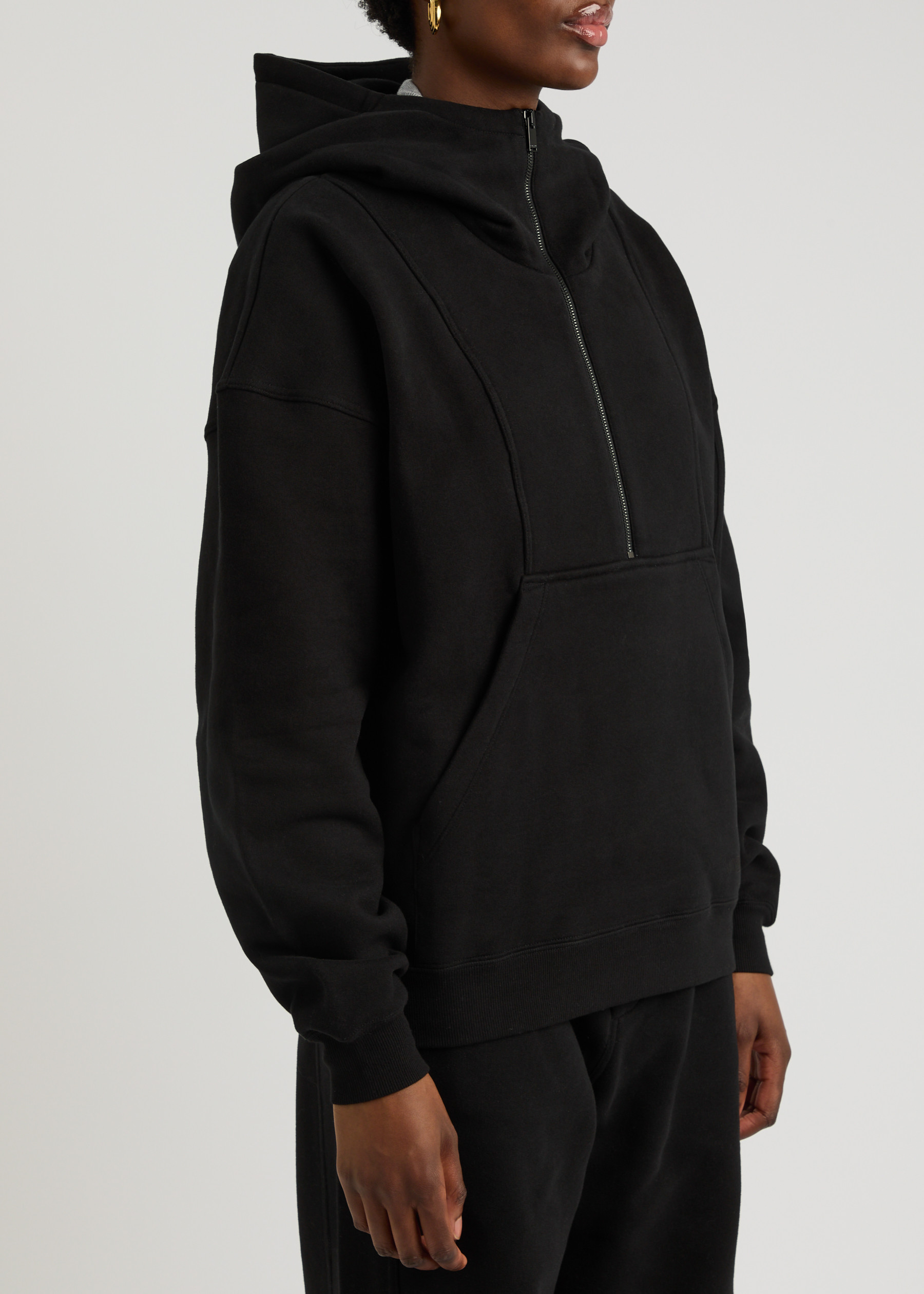 Saint Laurent Men's Certified Cotton Sweatshirt Black