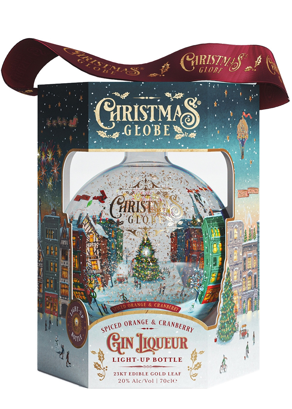 SNOW GLOBE Christmas Snow Globe Spiced Orange & Cranberry Gin Liqueur