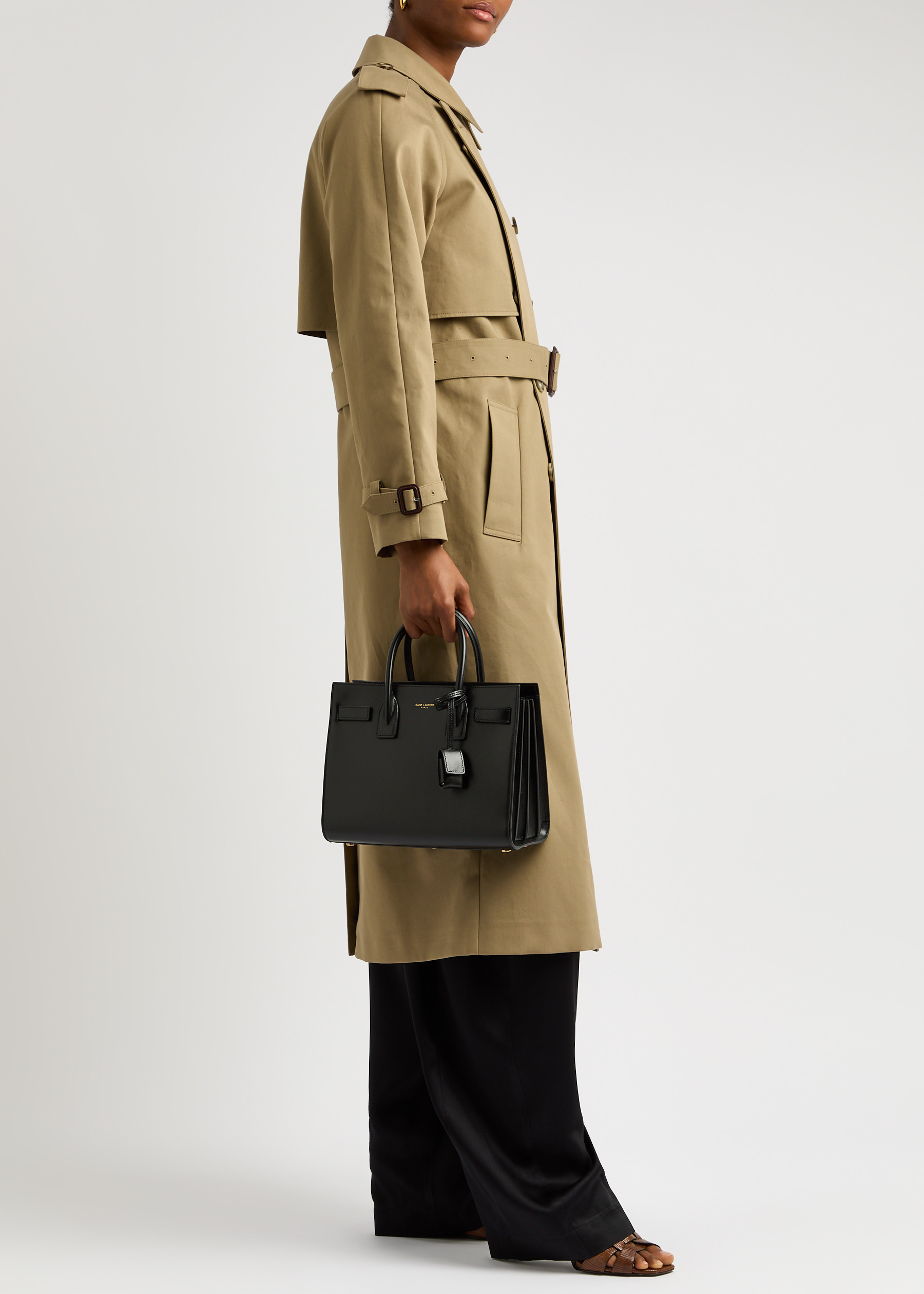 SAINT LAURENT Sac De Jour Baby Leather Top Handle Bag Harvey Nichols SAINT LAURENT Sac De Jour Baby Leather Top Handle Bag Harvey Nichols