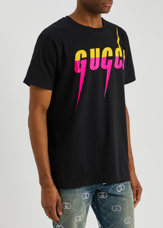 GUCCI Gucci Blade logo cotton T-shirt | Harvey Nichols