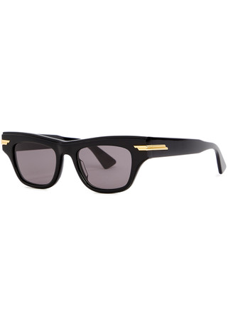 BOTTEGA VENETA Mitre cat-eye sunglasses | Harvey Nichols