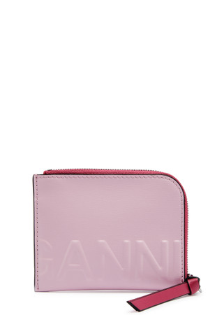 GANNI Logo leather card holder | Harvey Nichols