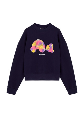 PALM ANGELS, Bear Print Hoodie, Kids, Crew Sweaters