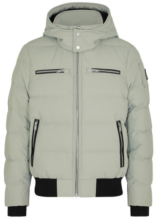 Moose Knuckles Cloud Quilted Bomber Jacket - Green