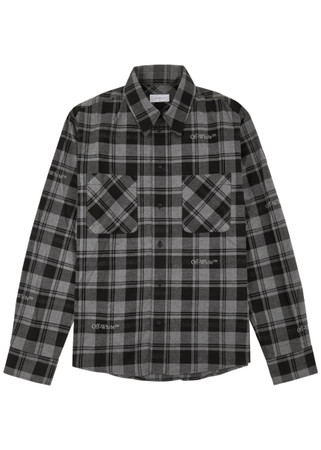 OFF-WHITE Checked flannel shirt | Harvey Nichols