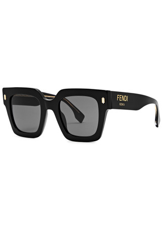 FENDI Roma oversized square-frame sunglasses | Harvey Nichols FENDI Roma oversized square-frame sunglasses | Harvey Nichols
