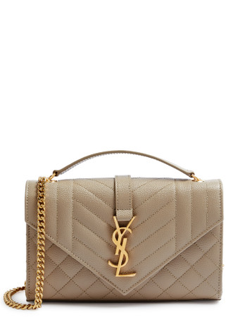 quilted envelope shoulder bag