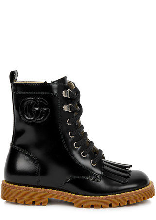 GUCCI KIDS Maple patent leather ankle boots (IT20-IT26) | Harvey