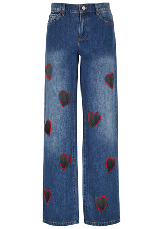 Jean TYTE JEANS Femme Junior – Taille 9, Avec Cœurs Sur Les Poches Arrière