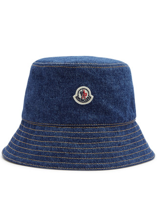 MONCLER Logo denim bucket hat | Harvey Nichols