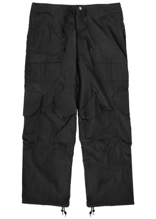 ENTIRE STUDIOS Freight crinkled nylon cargo trousers | Harvey Nichols
