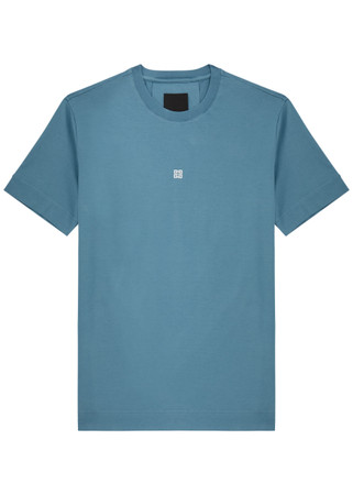 GIVENCHY COTTON T-SHIRT ジャージ GIVENCHY Logo-embroidered cotton T-shirt | Harvey Nichols