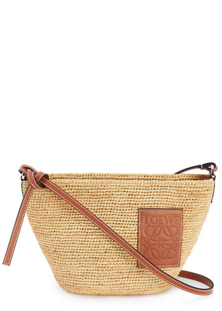 LOEWE X Paula's Ibiza raffia cross-body bag | Harvey Nichols