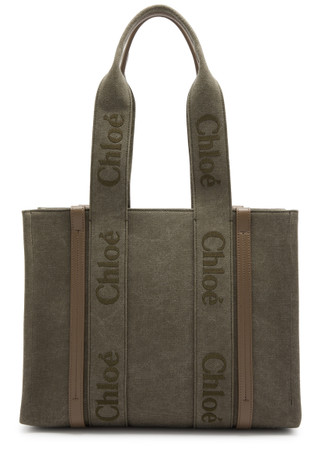 CHLOE Woody medium canvas tote Harvey Nichols - Main Image