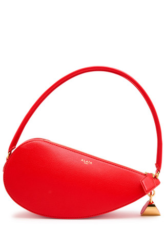 ALAÏA Le Demi-Coeur leather shoulder bag | Harvey Nichols