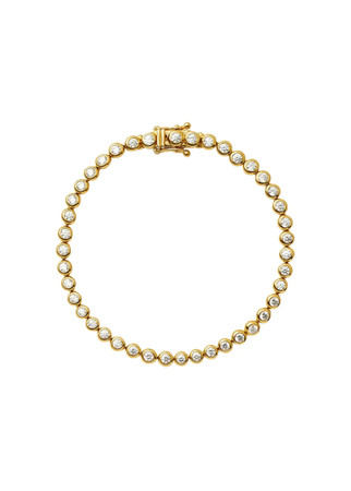 MISSOMA Round Tennis 18kt gold vermeil bracelet | Harvey Nichols