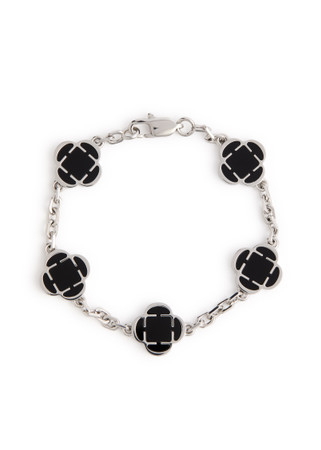 CRAFTD アクセサリー 【CRAFTD London】Onyx Clover Stone Pendant CRAFTD アクセサリー 【CRAFTD London】Onyx Clover Stone Pendant