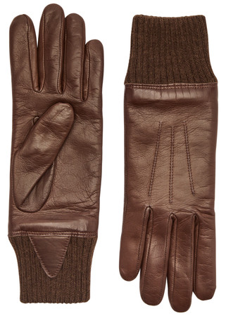 AGNELLE Judith leather gloves | Harvey Nichols