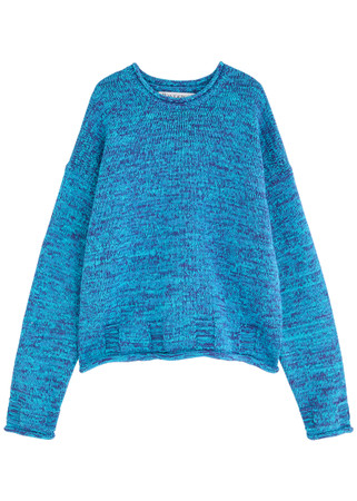 JW ANDERSON Space-dyed cotton-blend jumper | Harvey Nichols