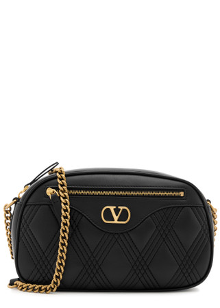 ショルダーバッグ・ポシェット Valentino Garavani `Quiltie 67` Camera Case VALENTINO GARAVANI Quiltie 67 leather camera bag | Harvey