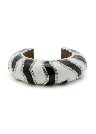 ブレスレット JACQUEMUS The Zebra Bracelet - Jacquemus - l - Black JACQUEMUS Le Bracelet Zebra enamelled cuff | Harvey Nichols