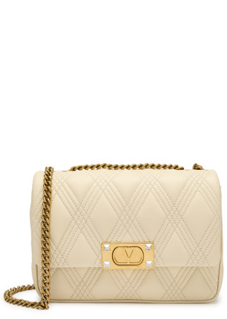VALENTINO GARAVANI Quiltie 67 medium leather shoulder bag | Harvey