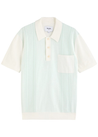 WAX LONDON Turin knitted cotton polo shirt | Harvey Nichols