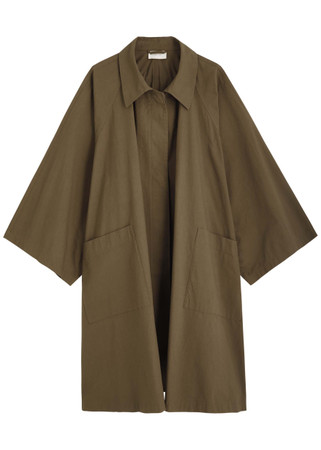 【THE ROW】今期leins coatオリーブ色　コート THE ROW】今期leins coatオリーブ色 コート The Row Leins