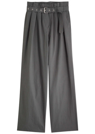 【エレガント】Dries Van Noten Peachesリネン混パンツ 25SS 28227_GR04_1__26934.1744638609
