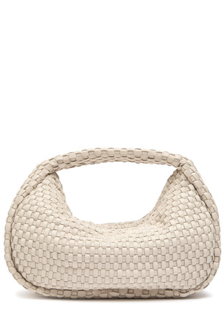 ST. AGNI Latice Weave Mini Bon Bon leather shoulder bag | Harvey
