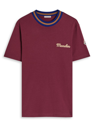 MONCLER Logo-embroidered cotton T-shirt | Harvey Nichols