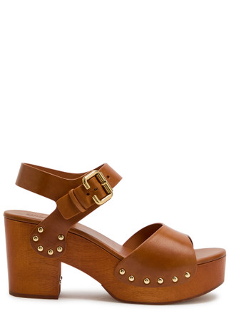CHLOE Jeannette leather platform sandals | Harvey Nichols