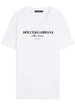 DOLCE & GABBANA Logo cotton T-shirt | Harvey Nichols