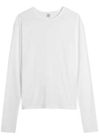 TOTEME Classic Long Sleeve jersey T-shirt | Harvey Nichols