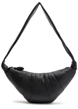 LEMAIRE Medium Croissant grained leather shoulder bag | Harvey Nichols