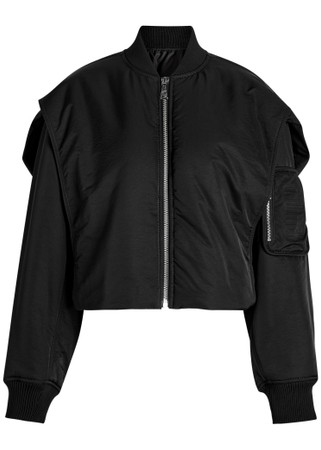 JEAN PAUL GAULTIER Padded hooded shell bomber jacket | Harvey Nichols