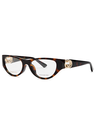 小物 archive GUCCI Oval Design Eyewear GUCCI Oval-frame acetate optical glasses | Harvey Nichols