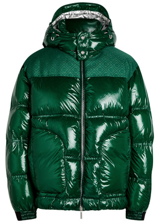 CASABLANCA Hooded quilted glossed nylon jacket | Harvey Nichols