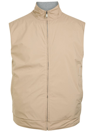 AURÉLIEN Resort reversible shell and cotton-blend gilet | Harvey