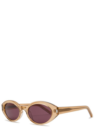 SAINT LAURENT Oval-frame sunglasses | Harvey Nichols