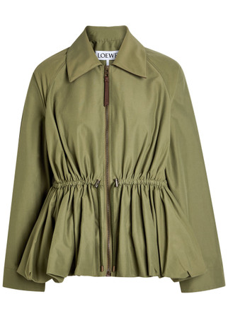 LOEWE Drawstring cotton-blend jacket | Harvey Nichols